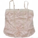 ABERCROMBIE & FITCH MARIA LIGHT PINK SILK LACE CAMI CAMISOLE TANK TOP L NWT $88