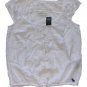 ABERCROMBIE & FITCH WOMENS LIZZY WHITE LACE EMBELLISHED BLOUSE SHIRT TOP L NWT