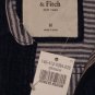 ABERCROMBIE & FITCH WOMENS FALLON NAVY BLUE BUTTON DOWN OXFORD SHIRT M NEW NWT