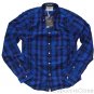 ABERCROMBIE & FITCH BIG SLIDE BLUE NAVY PLAID BUTTON DOWN OXFORD SHIRT XXL NWT