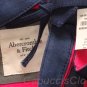 ABERCROMBIE & FITCH PINK NAVY STRIPE COTTON CANVAS TOTE BAG PURSE NEW NWT $70