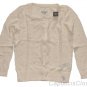 ABERCROMBIE & FITCH MEG CREAM CROCHET LACE CARDIGAN SWEATER TOP L LARGE NEW NWT
