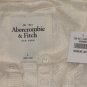 ABERCROMBIE & FITCH MEG CREAM CROCHET LACE CARDIGAN SWEATER TOP L LARGE NEW NWT