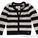 ABERCROMBIE & FITCH LARISSA NAVY STRIPE CARDIGAN ANGORA SWEATER S SMALL NEW NWT