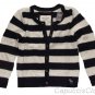 ABERCROMBIE & FITCH LARISSA NAVY STRIPE CARDIGAN ANGORA SWEATER S SMALL NEW NWT