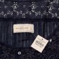 ABERCROMBIE & FITCH LINDSEY NAVY BLUE CROCHET LACE PEASANT BOHO SHIRT TOP S NWT