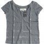 ABERCROMBIE & FITCH WOMENS MARLIE GREY SEQUIN EMBELLISHED TEE SHIRT TOP XS NWT