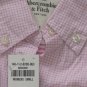 ABERCROMBIE & FITCH WOMENS FALLON PINK CHECK BUTTON DOWN OXFORD SHIRT S NEW NWT