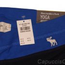 ABERCROMBIE & FITCH WOMENS A&F YOGA LEGGINGS PERFECT BUTT PANTS NAVY BLUE M NWT
