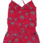 ABERCROMBIE & FITCH WOMENS KAYLIN PINK FLORAL ROMPER SHORTS OUTFIT SZ XS NEW NWT