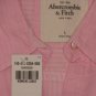 ABERCROMBIE & FITCH WOMENS FALLON LIGHT PINK BUTTON DOWN OXFORD SHIRT L NEW NWT