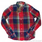 ABERCROMBIE & FITCH MORGAN MOUNTAIN PLAID BUTTON DOWN OXFORD SHIRT SZ L NEW NWT