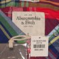 ABERCROMBIE & FITCH MORGAN MOUNTAIN PLAID BUTTON DOWN OXFORD SHIRT SZ L NEW NWT