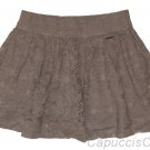 ABERCROMBIE & FITCH WOMENS OLIVIA GREY FLORAL LACE MINI SKIRT M MEDIUM NEW NWT
