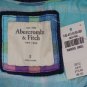 ABERCROMBIE & FITCH WOMENS TATUM BLUE PLAID BUTTON DOWN WOVEN SHIRT SZ S NEW NWT