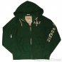 ABERCROMBIE & FITCH GILLIGAN MOUNTAIN GREEN FLEECE ZIP HOODIE SWEATSHIRT XL NWT
