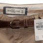 ABERCROMBIE & FITCH WOMENS EVETTE KHAKI BELTED TWILL SHORTS SZ 00 NEW NWT $68