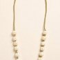LUCKY BRAND JEANS HANDCRAFTED BOHO HIPPIE LONG BONE NATURAL BEAD NECKLACE NWT