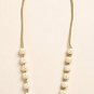 LUCKY BRAND JEANS HANDCRAFTED BOHO HIPPIE LONG BONE NATURAL BEAD NECKLACE NWT