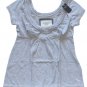 ABERCROMBIE & FITCH WOMENS GREY LEIGH V-NECK EMPIRE TEE SHIRT TOP SZ S NEW NWT