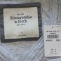 ABERCROMBIE & FITCH WOMENS GREY LEIGH V-NECK EMPIRE TEE SHIRT TOP SZ S NEW NWT