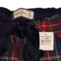 ABERCROMBIE & FITCH SARAH NAVY BLUE PLAID FLANNEL SLEEP PAJAMA PANTS XS NEW NWT