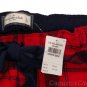 ABERCROMBIE & FITCH SARAH RED NAVY PLAID FLANNEL SLEEP PAJAMA PANTS L LARGE NWT