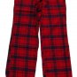 ABERCROMBIE & FITCH SARAH RED NAVY PLAID FLANNEL SLEEP PAJAMA PANTS XS NEW NWT