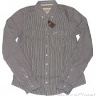 ABERCROMBIE & FITCH WOMENS ERIN NAVY STRIPE BUTTON DOWN OXFORD SHIRT SIZE M NWT