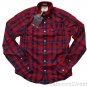 ABERCROMBIE & FITCH BIG SLIDE RED NAVY PLAID BUTTON DOWN OXFORD SHIRT M NEW NWT