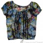 ABERCROMBIE & FITCH GILLIAN FLORAL SHEER RUFFLE CHIFFON BLOUSE SHIRT TOP S NWT