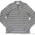ABERCROMBIE & FITCH BECKHORN TRAIL GREY STRIPE RUGGED HENLEY SHIRT XXL NEW NWT