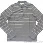 ABERCROMBIE & FITCH BECKHORN TRAIL GREY STRIPE RUGGED HENLEY SHIRT XXL NEW NWT
