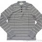 ABERCROMBIE & FITCH BECKHORN TRAIL GREY STRIPE RUGGED HENLEY SHIRT XXL NEW NWT