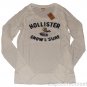 HOLLISTER CALIFORNIA TRESTLES BEACH WHITE SNOW SURF LOGO T-SHIRT TEE TOP L NWT