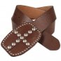 BKE BY THE BUCKLE MENS BROWN STUDDED GENUINE LEATHER BELT SZ 36 NEW NWT $29.95