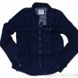 ABERCROMBIE & FITCH WOMENS TESSA NAVY BLUE BUTTON DOWN OXFORD SHIRT TOP SZ M NWT