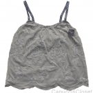 ABERCROMBIE & FITCH BRITTANY GREY LACE MESH CAMI TANK TOP SHIRT SZ M NEW NWT $98