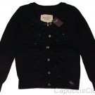 ABERCROMBIE & FITCH REBECCA NAVY EMBELLISHED CARDIGAN SWEATER XS X-SMALL NEW NWT