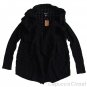 LUCKY BRAND JEANS AUTUMN KNIT WRAP BLACK SWEATER CARDIGAN COAT SZ M NEW NWT $129