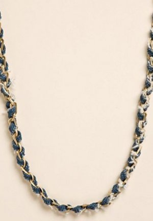 LUCKY BRAND JEANS WOMENS DENIM MULTI MEDIA CHAIN LONG FASHION NECKLACE NEW NWT