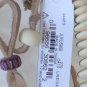 LUCKY BRAND JEANS BOHO EXOTIC BONE DISC LEATHER BEADED STATEMENT NECKLACE NWT