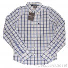 ABERCROMBIE & FITCH BOULDER BROOK BLUE PLAID BUTTON DOWN OXFORD SHIRT M NEW NWT
