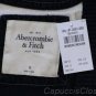 ABERCROMBIE & FITCH PIPER NAVY CREAM STRIPE V-NECK CARDIGAN SWEATER TOP SZ M NWT
