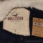 HOLLISTER CALIFORNIA SEAL BEACH SURF SHERPA HOODIE NAVY FLEECE SWEATSHIRT L NWT