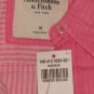 ABERCROMBIE & FITCH WOMENS FALLON PINK BUTTON DOWN OXFORD SHIRT SZ M NEW NWT $68
