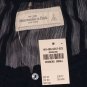 ABERCROMBIE & FITCH LEANNE NAVY SHEER RUFFLE CHIFFON BLOUSE SHIRT TOP S NWT