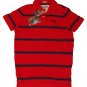 ABERCROMBIE & FITCH MENS LATHAM POND RED NAVY STRIPE POLO SHIRT SIZE M NEW NWT