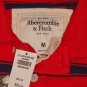 ABERCROMBIE & FITCH MENS LATHAM POND RED NAVY STRIPE POLO SHIRT SIZE M NEW NWT