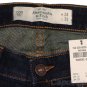 ABERCROMBIE & FITCH THE A&F BOOT DARK WASH STRETCH DENIM JEANS 00R 24/33 NEW NWT